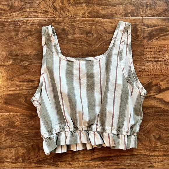 Final Touch Small Striped Crop Top - Picture 2 of 3